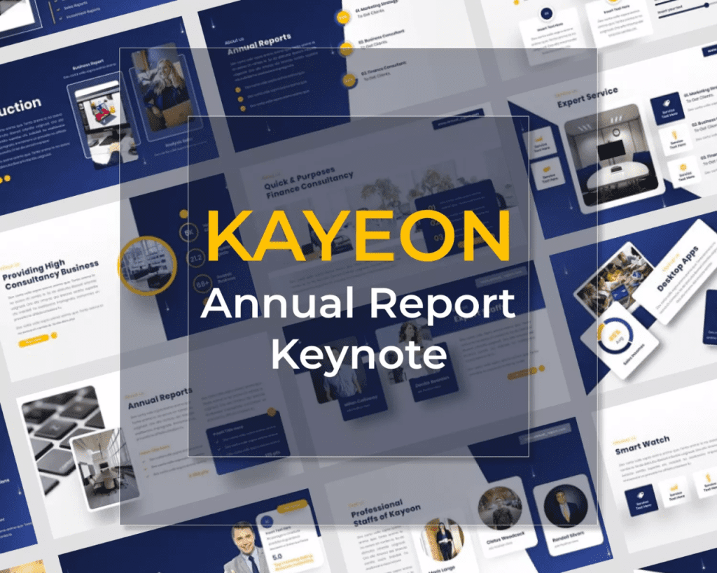 Kayeon Annual Report Keynote Template